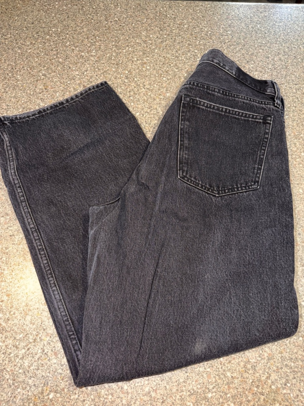 Abercrombie & Fitch Women's Black Straight-Leg Jeans - Picture 1 of 3